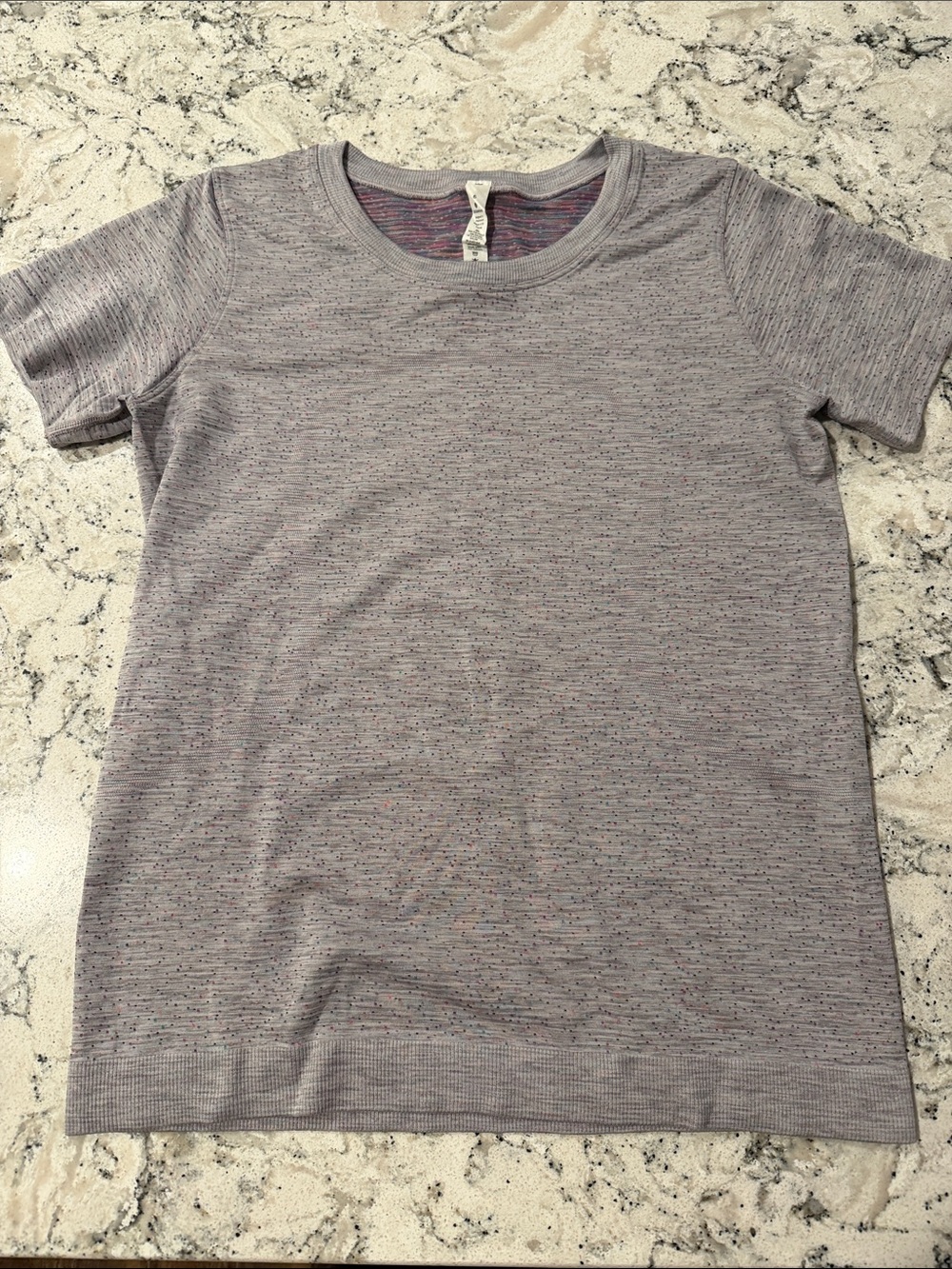 Lululemon Women’s Short Sleeve Heathered Crew Neck Top - Gray